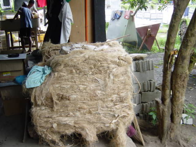 raw abaca fiber delivery